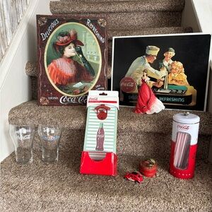 Coca Cola Vintage Holiday Collection with Red and White Accents